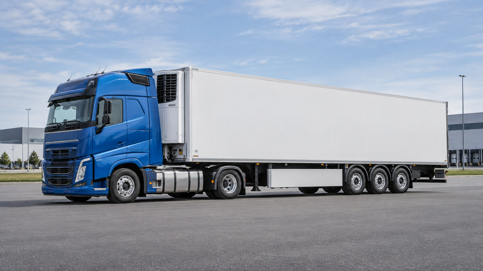 Camion pe o rută europeană